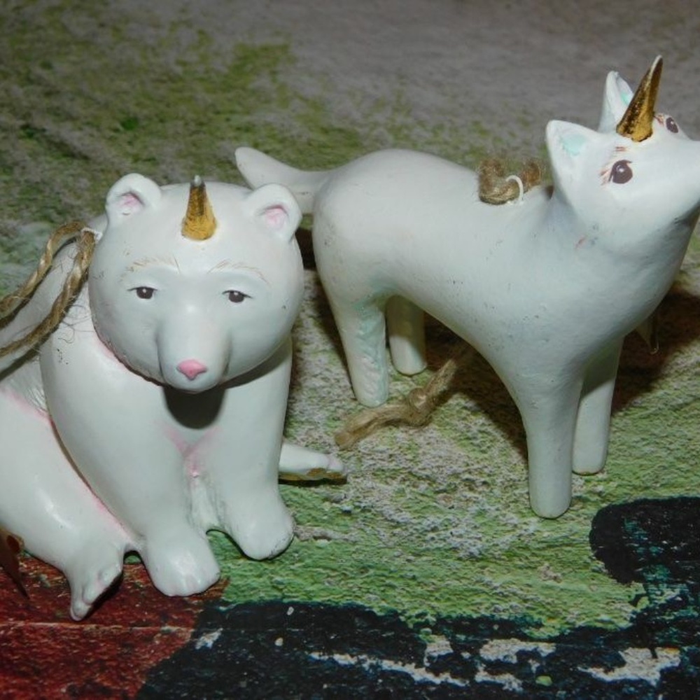 Glitterville Unicorn Ornament Set